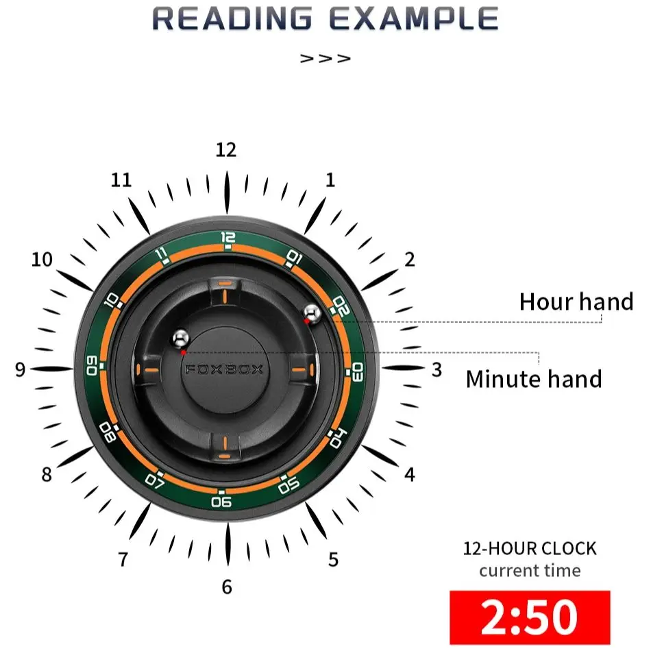 FOXBOX 2026 Sports Men's watches Creative quartz Floating Magnetic Pointer Ball Bearing Silicone Strap watches for men reloj+BOX