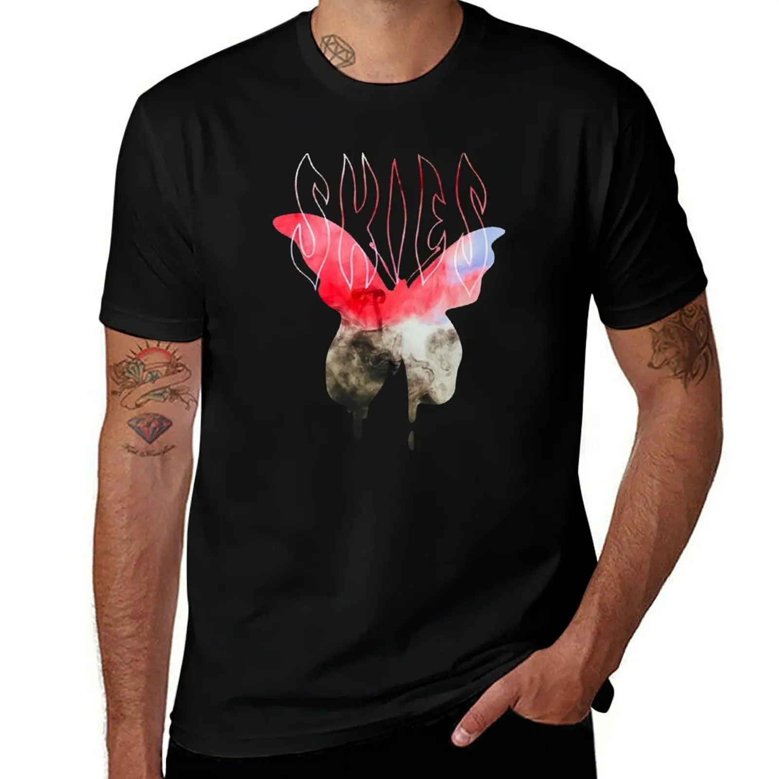 

Lil Skies Merch Lil Skies Skies Butterfly Smoke T-Shirt t shirt for man T-Shirt