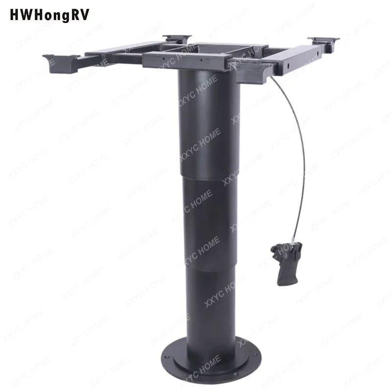 Height Adjustable Pneumatic gas Lifting Table Pedestal camping table Base support for Boat /Marine/Caravan/RV