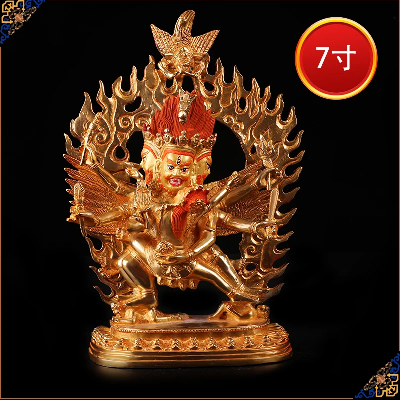 25 CM large Gilt gilding Tibetan Hayagriva Buddha -GOOD Buddhist Buddha figure HOME efficacious Talisman Protection