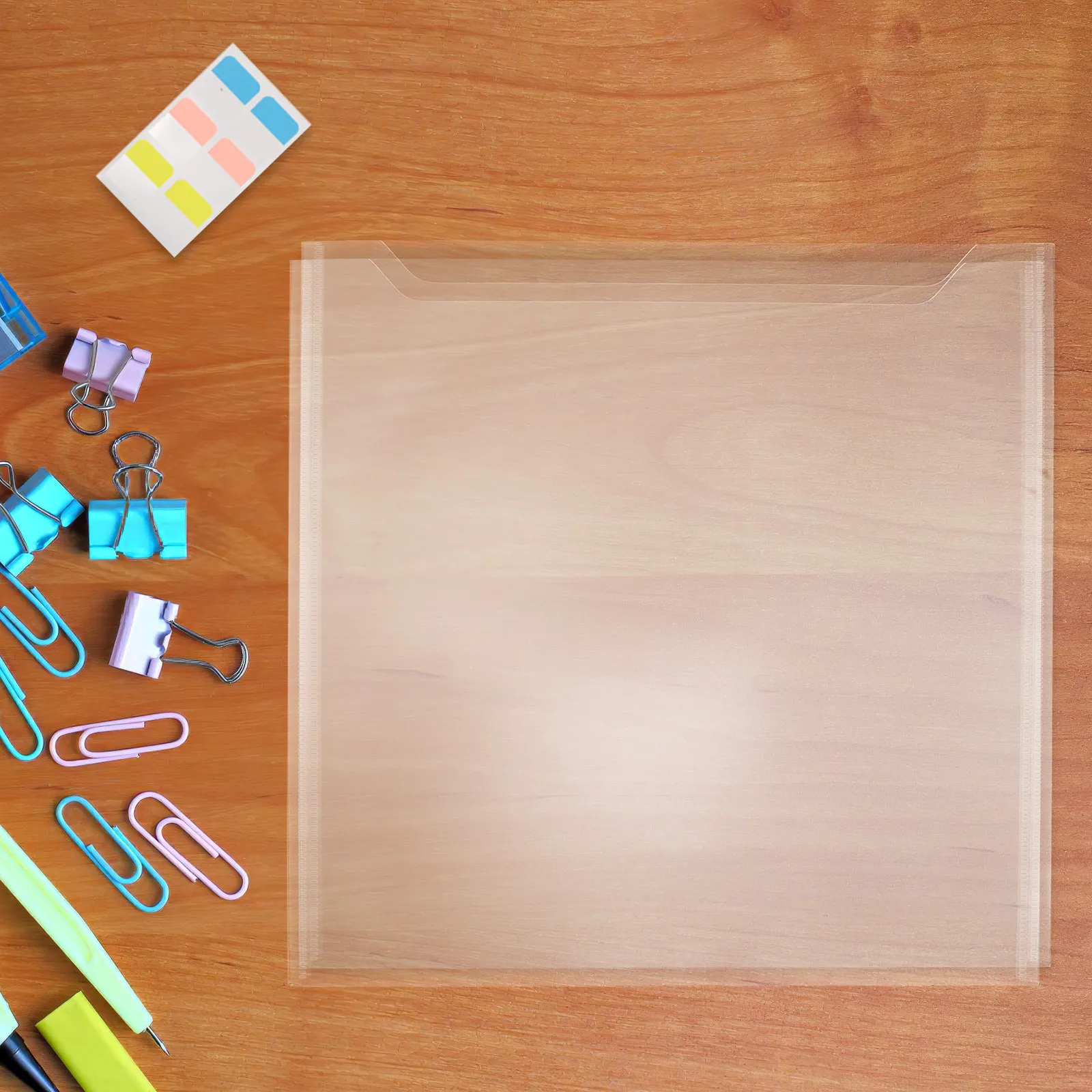 

10 set Plastic File Organizer 33X32Cm With Colored Tabs For Document Storage Classification Folders Letter Size Paper Filing