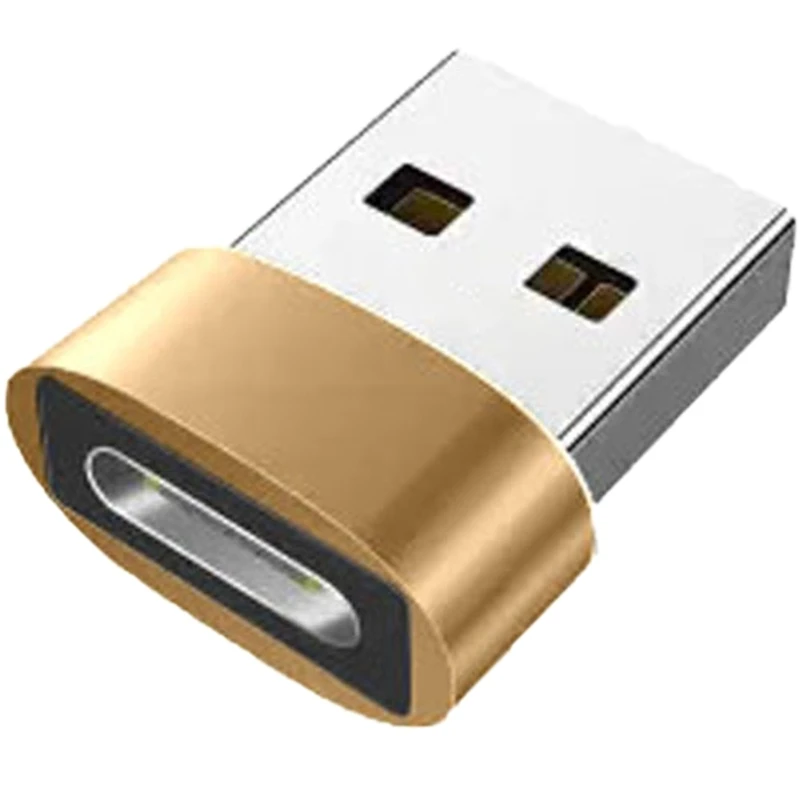 Adaptador conversión conectores macho a compatible con carga USB a tipo