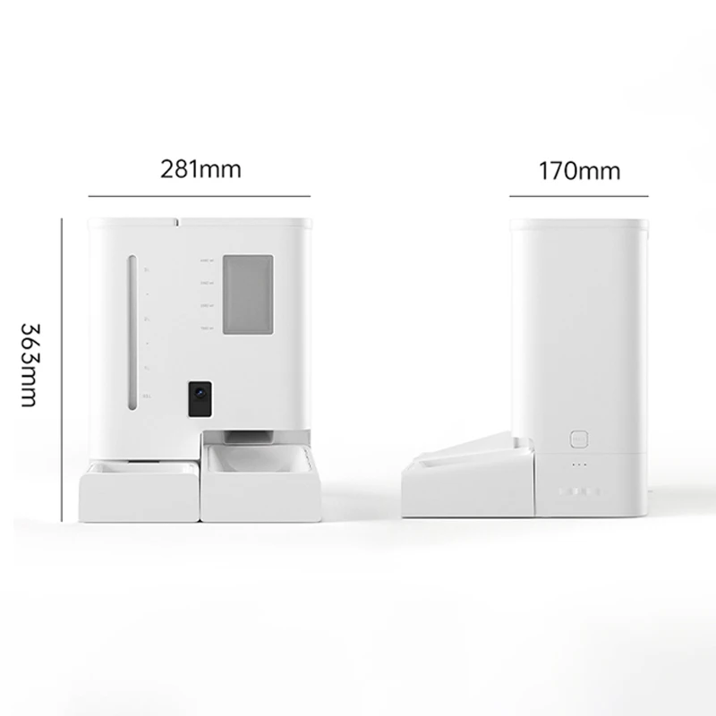 

STLF Wholesale 5L Tuya APP Control Electric Automatic Pet Food Slow Feeder Bowl Automatic Pet Feeder with