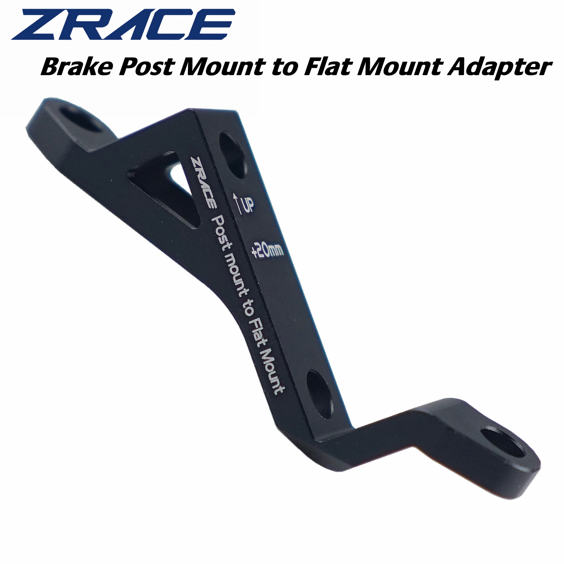 ZRACE Post Mount to Flat Mount Brake Adapter，+20mm 140-160, Post to Flat Mount Brake Adapter