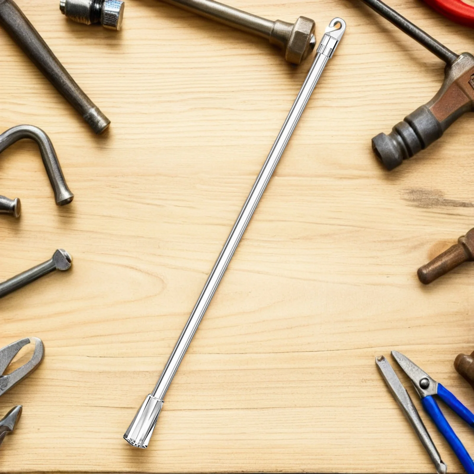 

2Pcs Curtain Accessories Drapery Wand Pull Rod Strong Construction Wide Compatibility Convenient Operation Refined Look for Home