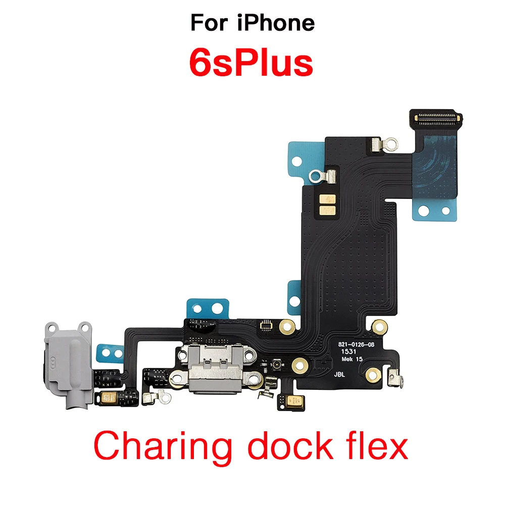 Inner Parts For iPhone 6s Plus Rear Front Camera Charging Power Volume Flex Cable Loud Speaker Ear Piece Screws Replacement