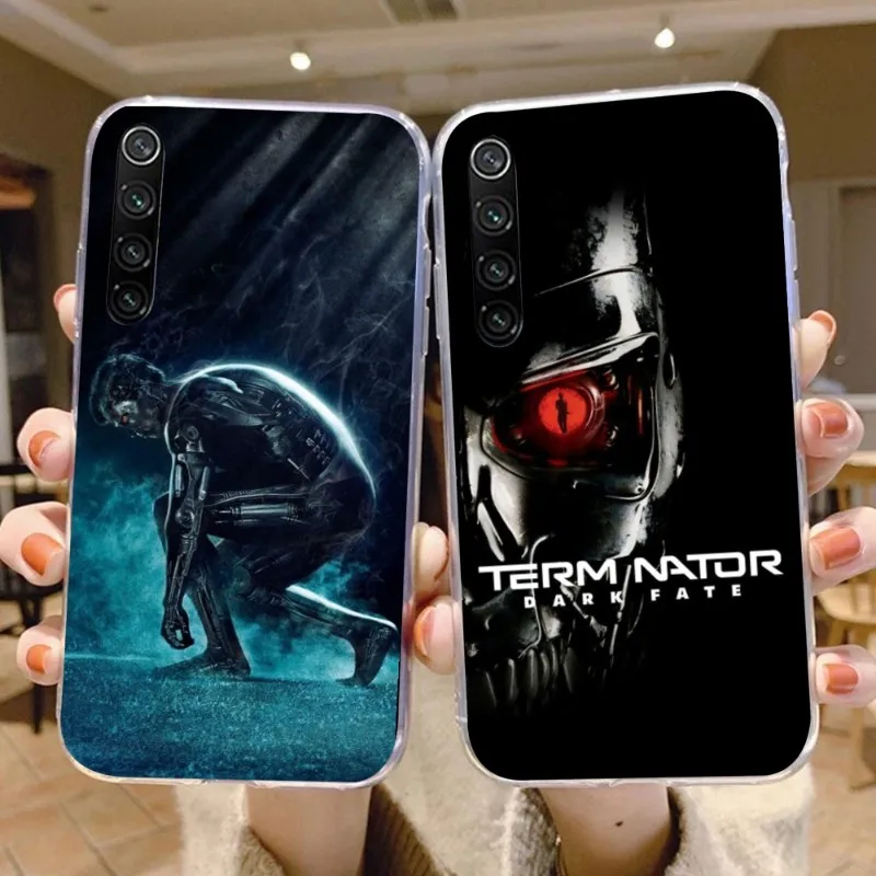 Terminator Fighter Smart Phone Case for Xiaomi 13 Lite 12 11T 10 9 Redmi Note 12 11 10 10S Pro 9 9A 8 Clear Phone Cover Funda