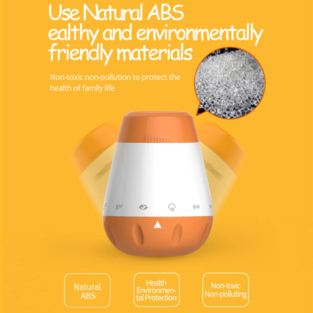 Smart Baby Sleep Soother White Noise Sound Machine for Infants Toddlers with 6 Soothing Sounds Built-in Battery Intelligent