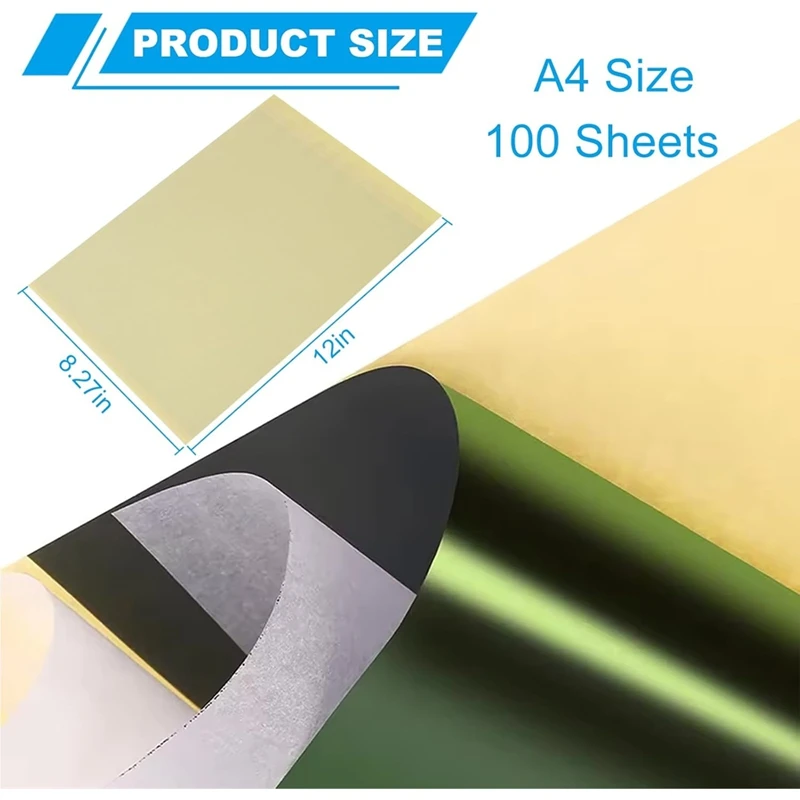 

100 Sheets, Thermal Stencil Paper 4 Layer Stencil Paper 8.27" X 12" for Studios-A27R