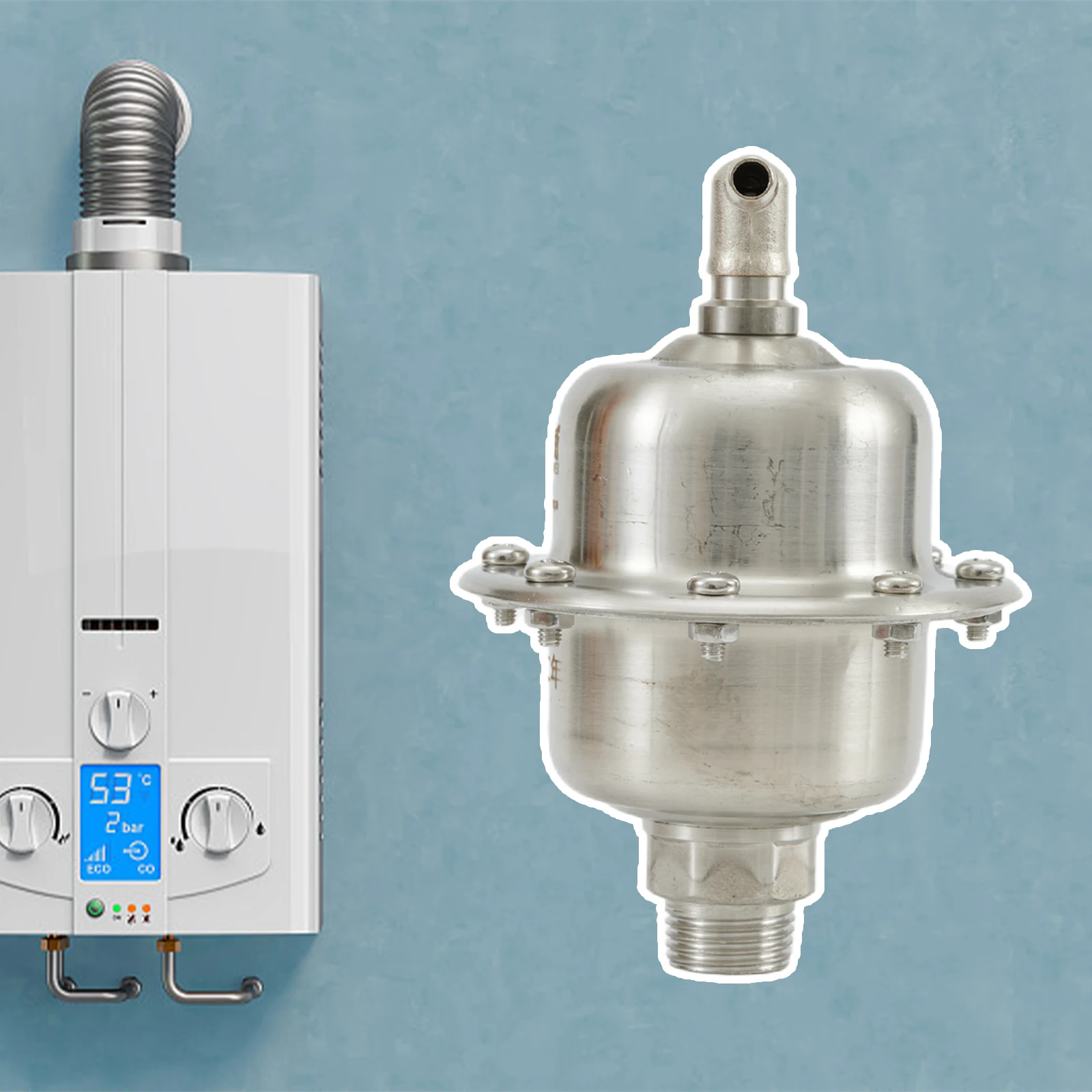 

Как показано в рисунке Выпускной клапан из нержавеющей стали. Несколько размеров установки. Правильные функции.