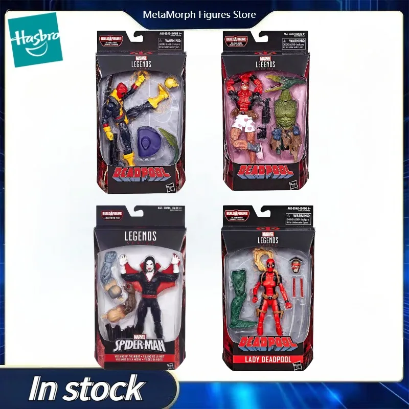 

Original Hasbro Marvel Legends Series DEADPOOL/LADY DEADPOOL/SPIDER-MAN VILLAINS OF THE NIGHT Anime Figure Toy Model Collection