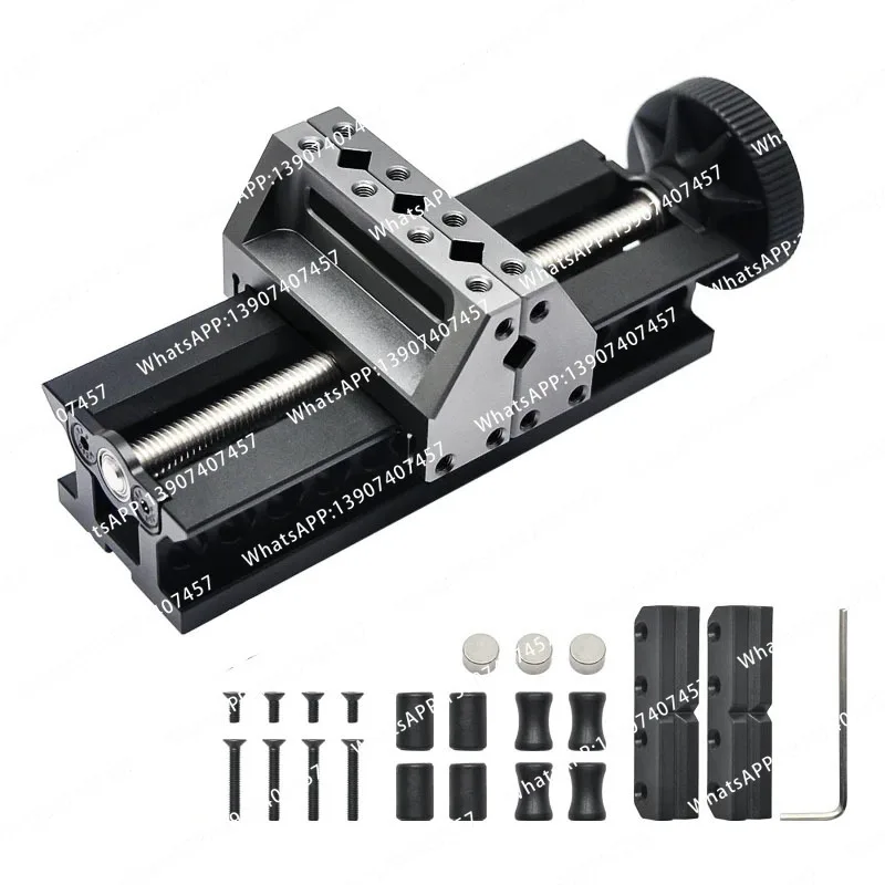 Mini Miniature Self-centering Vise Desktop Precision Clamp Flat Clamp Bench Kit