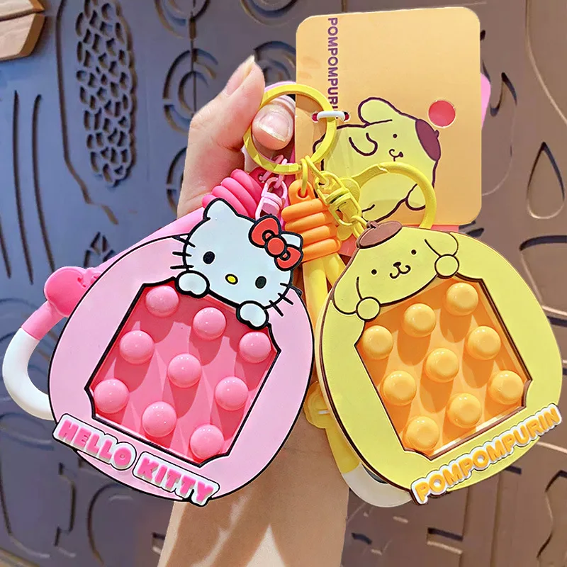 

Kawaii Sanrio Hello Kitty Keychain Cinnamoroll Pompompurin Cartoon Cute Anime Student Decorate Pendant Girls Christmas Gifts