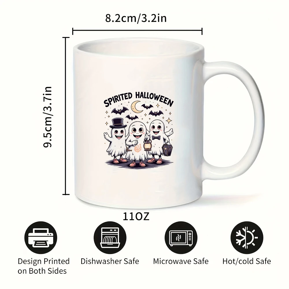 할로윈 만화 유령 11온스 컵 어린이용 냉온 음료 컵 크리스마스 선물 가족 및 사무실용 컵