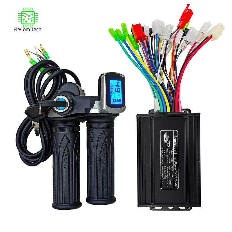 36V48V350W18AFOCSineWaveBrushlessMotorUniversalControllerLCDDisplayThrottleKitforElectricScooterBicycleRepair-AliExpress18