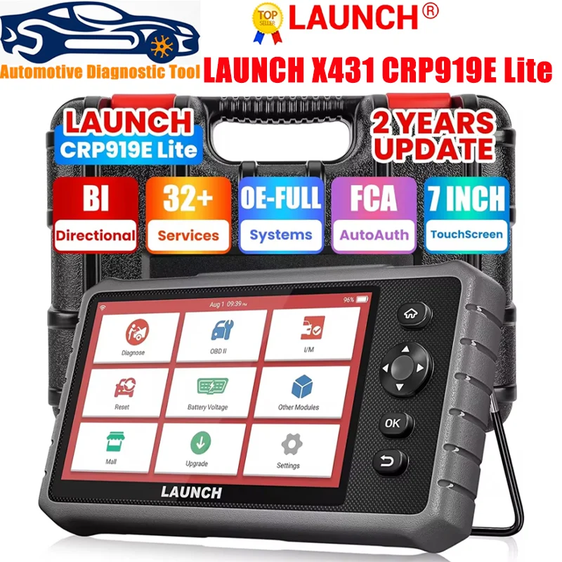 LAUNCH X431 CRP919E Lite Full Systems Scanner OBD2 Scan Tool Bi-directional Auto Diagnostic 2 Years Free Update