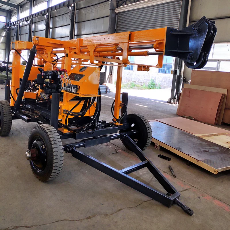 맞춤형 XYX 시리즈 코어 드릴링 머신 130m 150m 200m 펌프 엔진 심층 홀 지질 탐사 수중 시추기