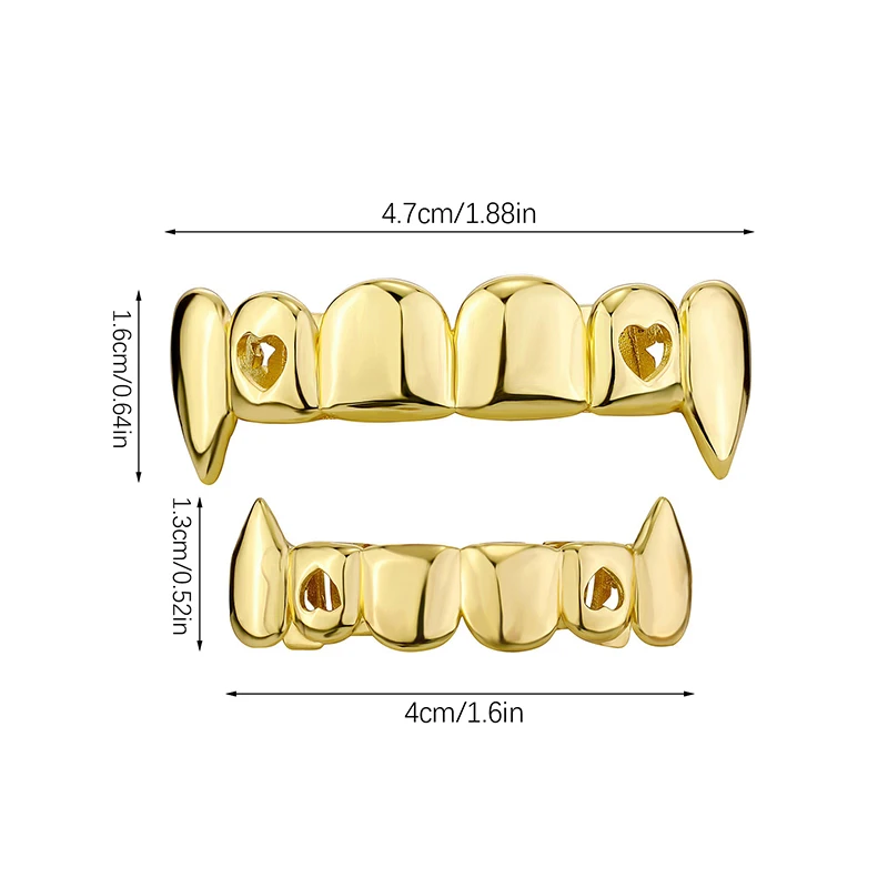 Parte superior inferior dentes falsos portátil halloween boca grills presentes tampas de dente festa para trajes cosplay