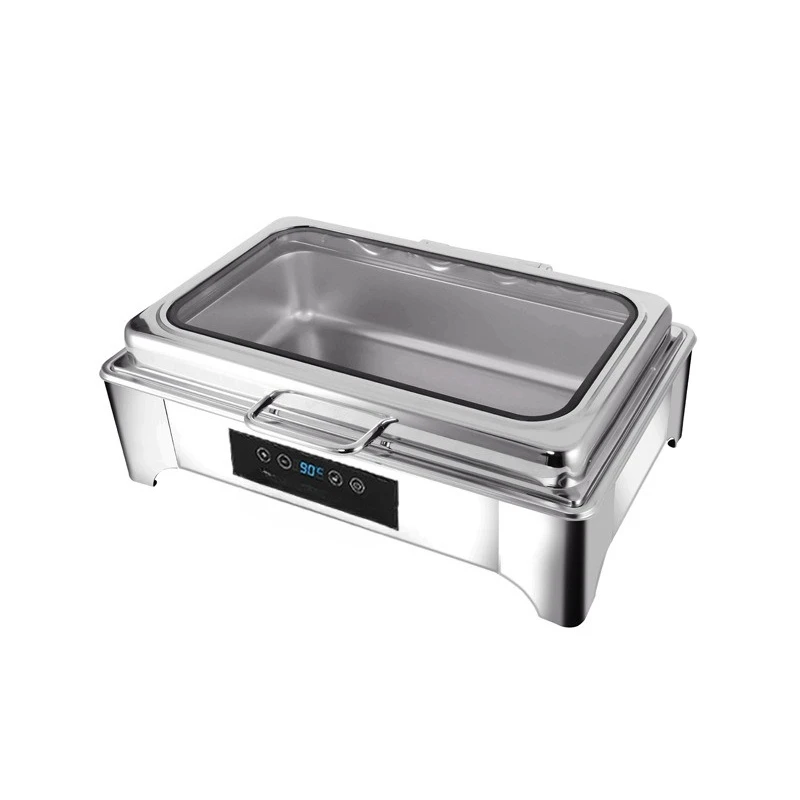 

Intelligent numerical control stainless steel buffet stove, visual restaurant breakfast stove