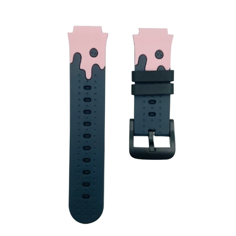 Watch Band Adjustable Silicone Strap for Kid Phone Watches - Waterproof Replacement Wristwatch Bracelet 16/20mm