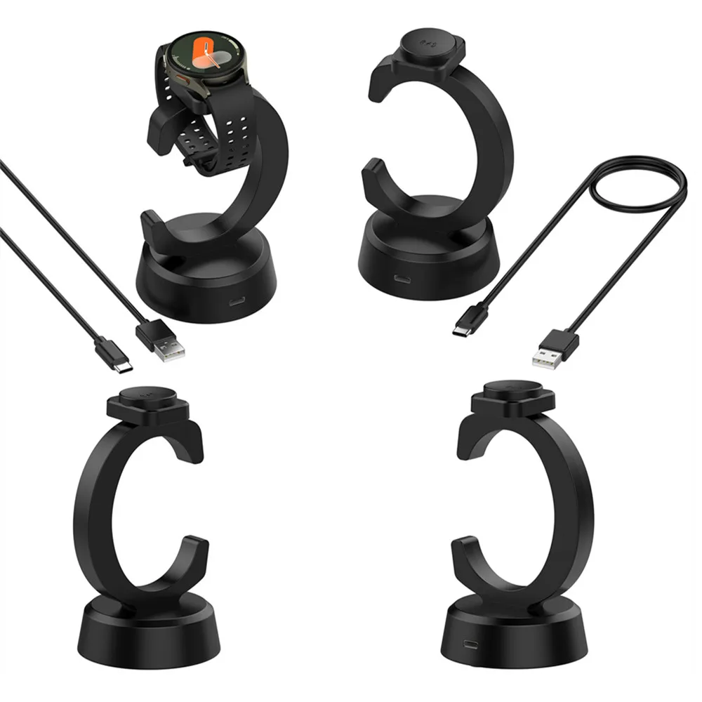 Charging Dock Charger Cradle For Samsung Galaxy Watch 8 7 6 5 4 3 / watch8 classic / ultra 2025 USB Charger Stand Wired Cable Sm