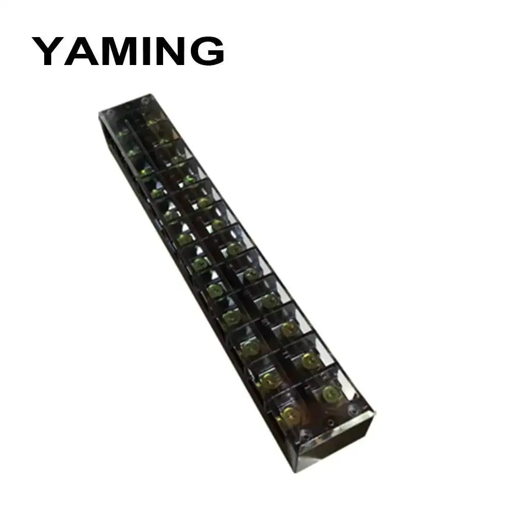 TBC-10012/TB-10012 Connection Plate Conductor Fixing Block Terminal Screw Barrier Strip Dual Row Copper