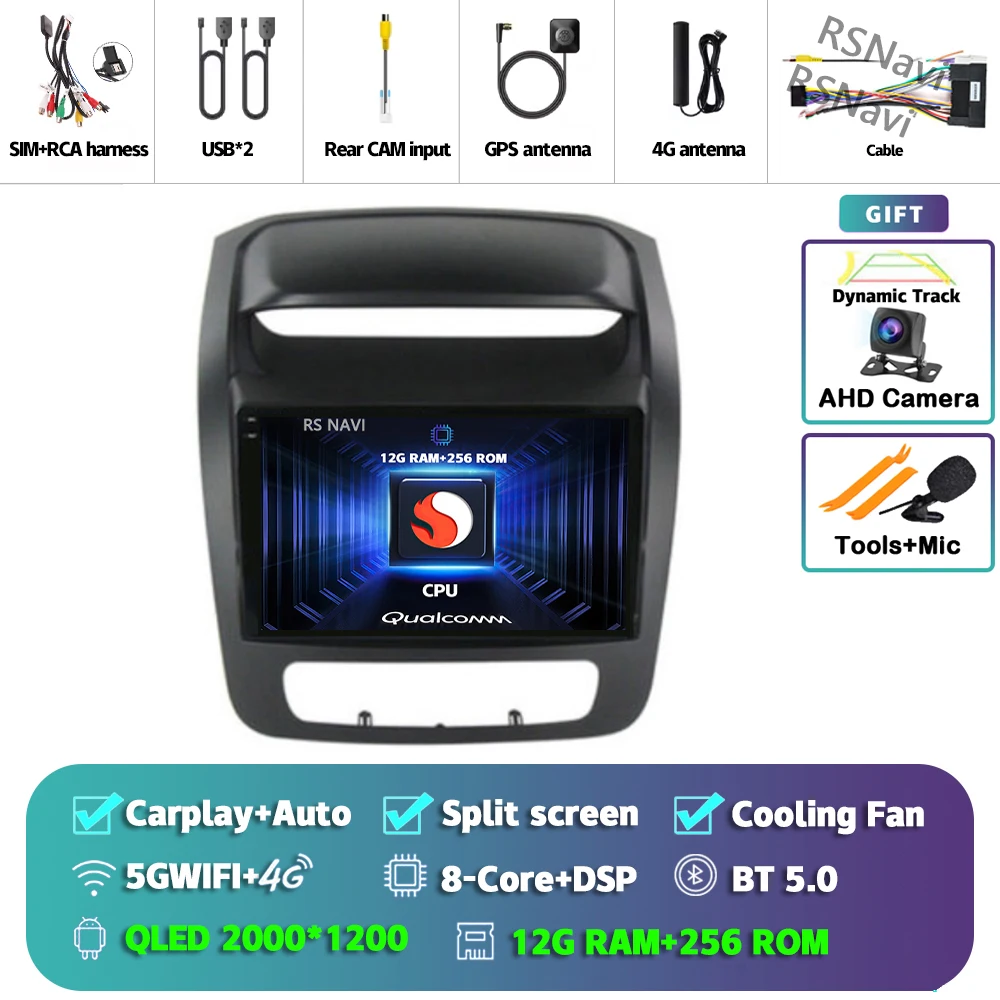 RSNAVI Android 15 Carplay Auto Für Kia Sorento 2 II XM 2012 2013 - 2021 Auto Radio Navigation 2 Din Stereo Player video GPS Kopf Einheit BT 9