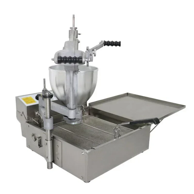 

3000W Hand-Cranked Mini Donut Maker Doughnut Making Machine 3 Sets Of Molds With Flower-shaped Round And Spherical Shapes