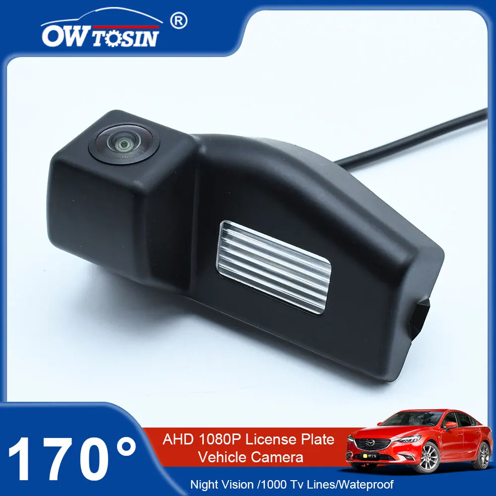 For Mazda3 (BK)2003–2009 (BL)2009 2010 2011 2012 2013 Vehicle Plate Car Rear View Camera AHD 1080P 170 Degree Reverse Car Camera