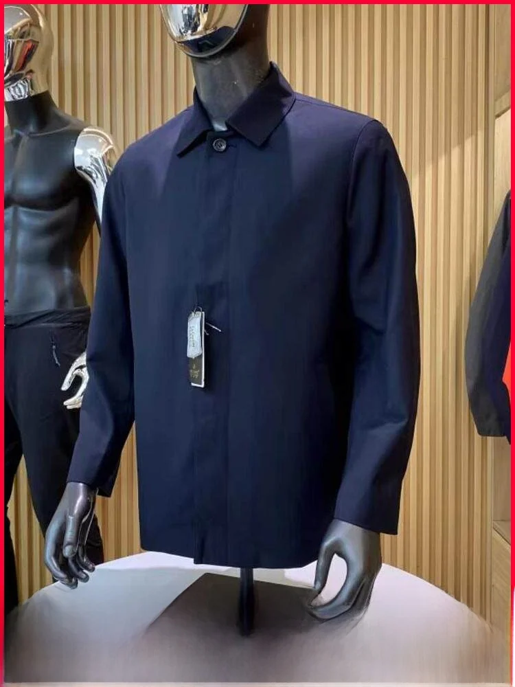 

Men's Busin Adstration Jaet down Jaet Windproof Breathable 90 White Goose down Autumn Winter Outerwear Coat