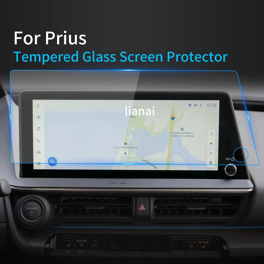 Screen Protector Tempered Glass Protective Film Carplay Dash Panel Media Video Car Interior Accessories For TOYOTA Prius 2024