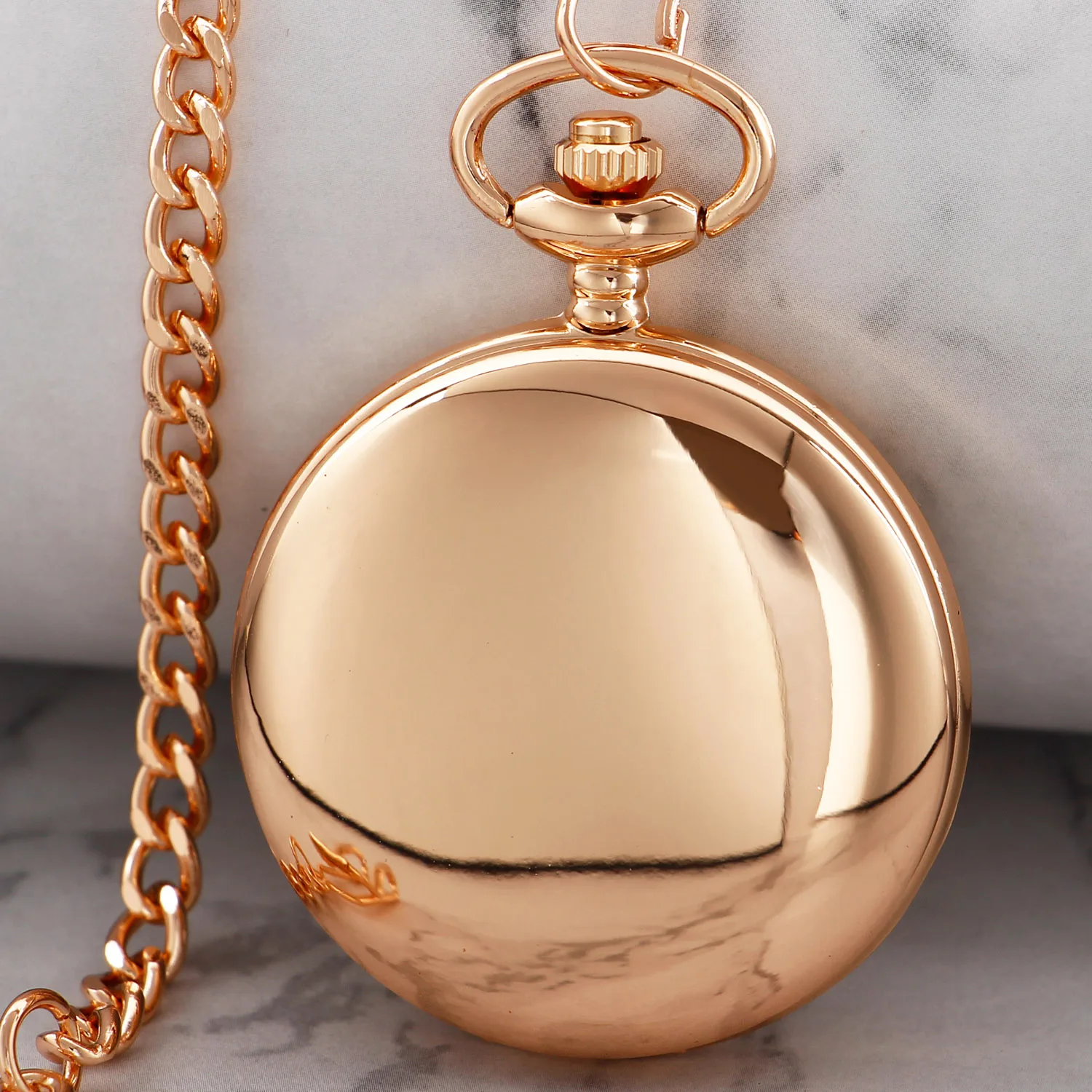 Relojes de bolsillo de moda lisos de lujo Reloj Fob Reloj de bolsillo Steampunk con cadena de mezclilla El mejor regalo para hombres y mujeres