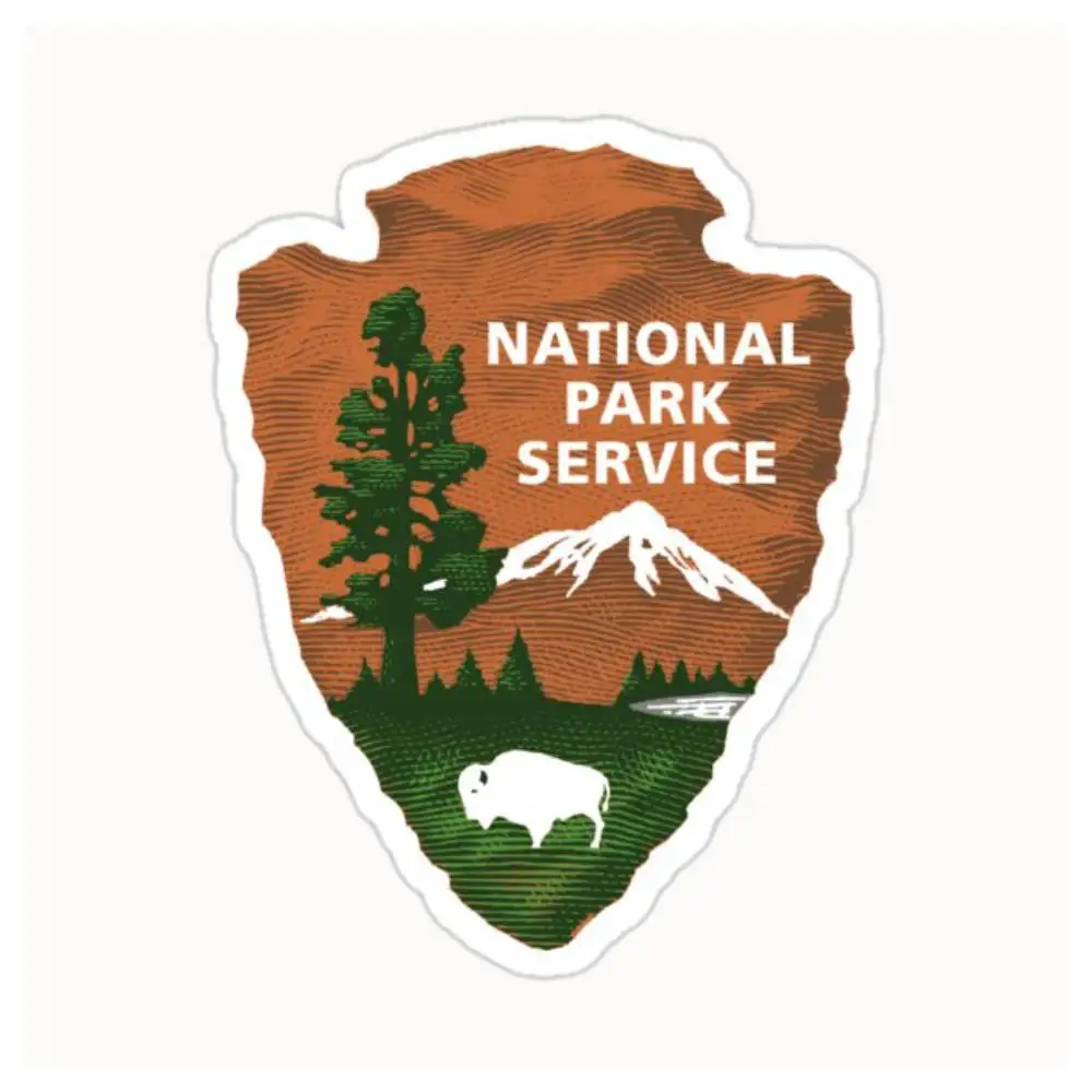 National Park Service Waterproof Stickers For Decorating Car Windows Motorcycles And Computers.