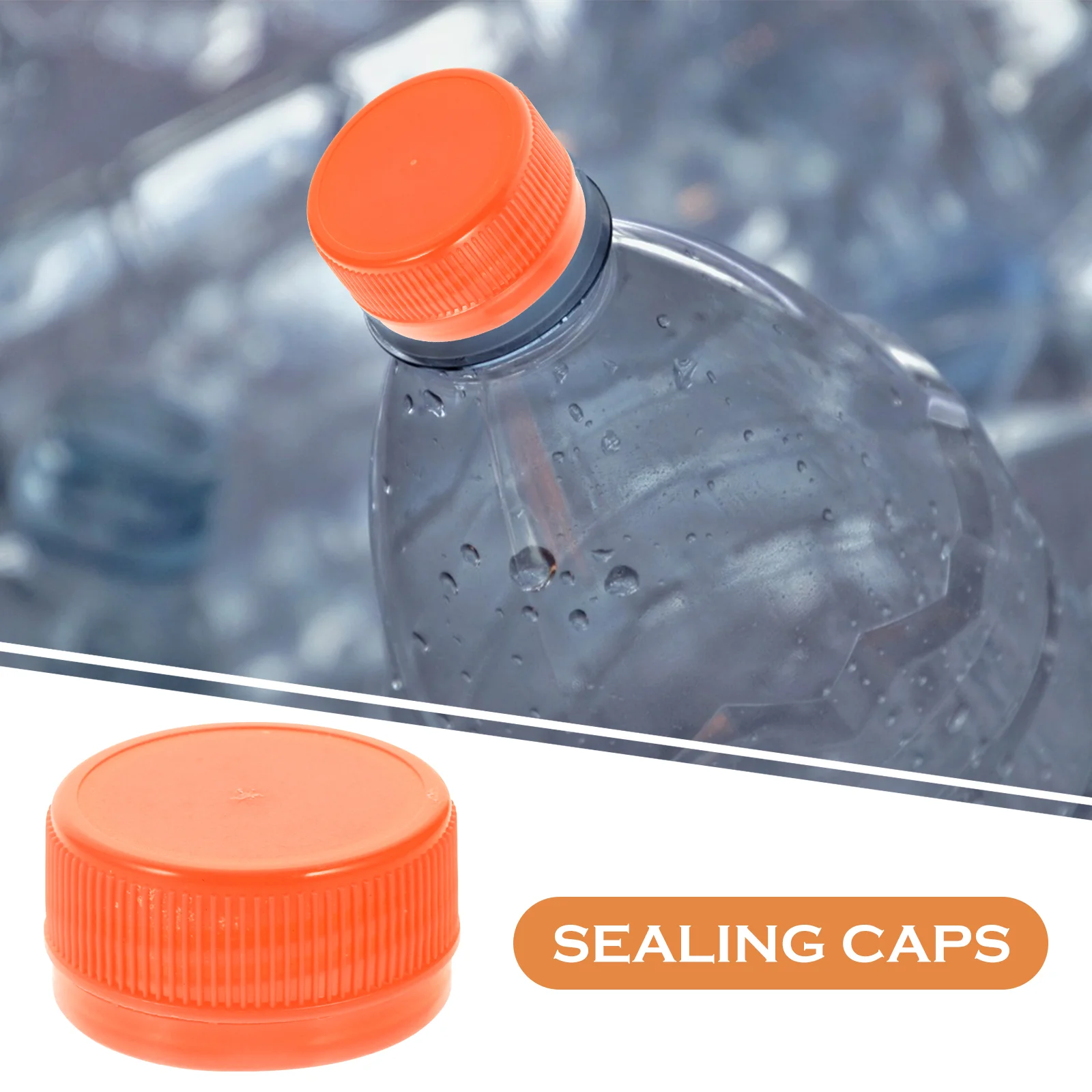 100 Pcs Elegant Bottle Cap Child Bottles Emptying Caps Pp Kids Water Straw Plastic