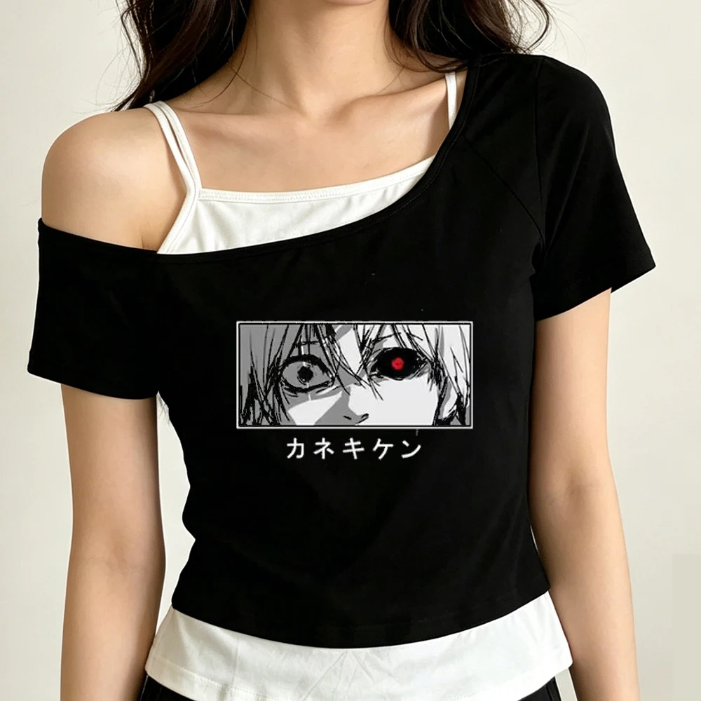 Tokyo Ghoul 크롭탑 여성용 한국 패션 일본 일 - Vintage Fashion In Tokyo 리뷰 및 가격