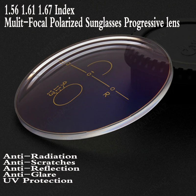 

1.56 1.61 1.67 1.74 Photochromic Aspheric Optical Multi-focal Prescription Lens Myopia Presbyopia Lens