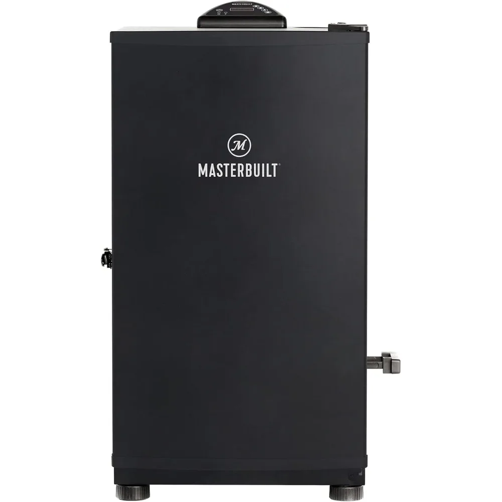 30-inch Digital Electric Vertical BBQ Smoker with Side Wood Chip Loader, Chrome Racks and 710 Cooking Square Inches