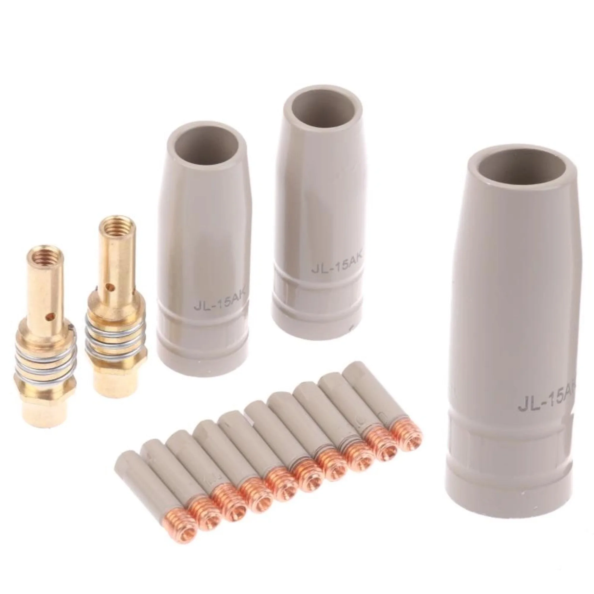 5/14Pcs 0.8/1.0/1.2mm Welding Protective Sleeve Welding Nozzle Tips 15AK Coating Protection Nozzle Coating Protect Welding Tools