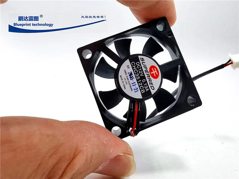 Superred Chc3512cb Double Ball Bearing 12v0.13a High Turn 3510 3.5cm DC Cooling Fan 35*35*10MM