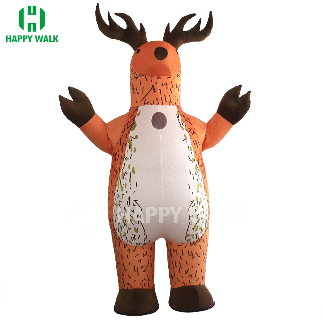 2/2.6M Inflatable Christmas Deer Costume Mascot for Advertising Christmas Halloween Adult Carnival Costume EVA