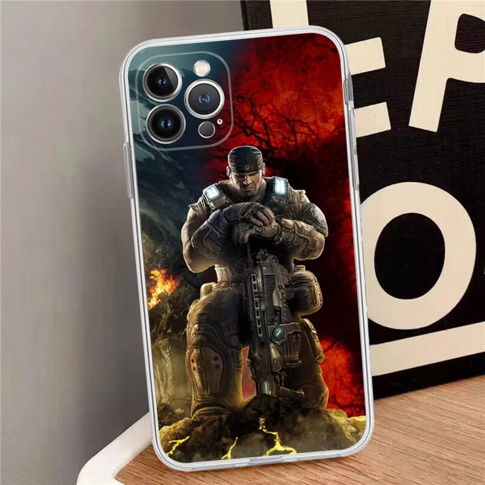 G-Gears Of W-Wars Phone Case Silicone Soft For Iphone 15 14 13 12 11 Pro Mini XS MAX 8 7 6 Plus X XS XR Cover