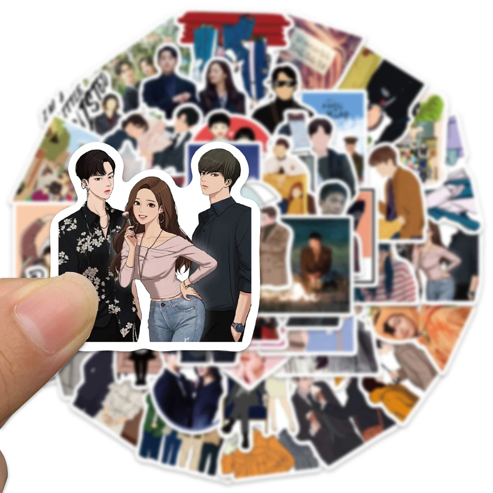 50 Stuks Kdrama Wenken Beroemde Scènes Stickers Graffiti Stickers Voor Laptop Bagage Telefoon Shell Plakboek Koelkast Stickers