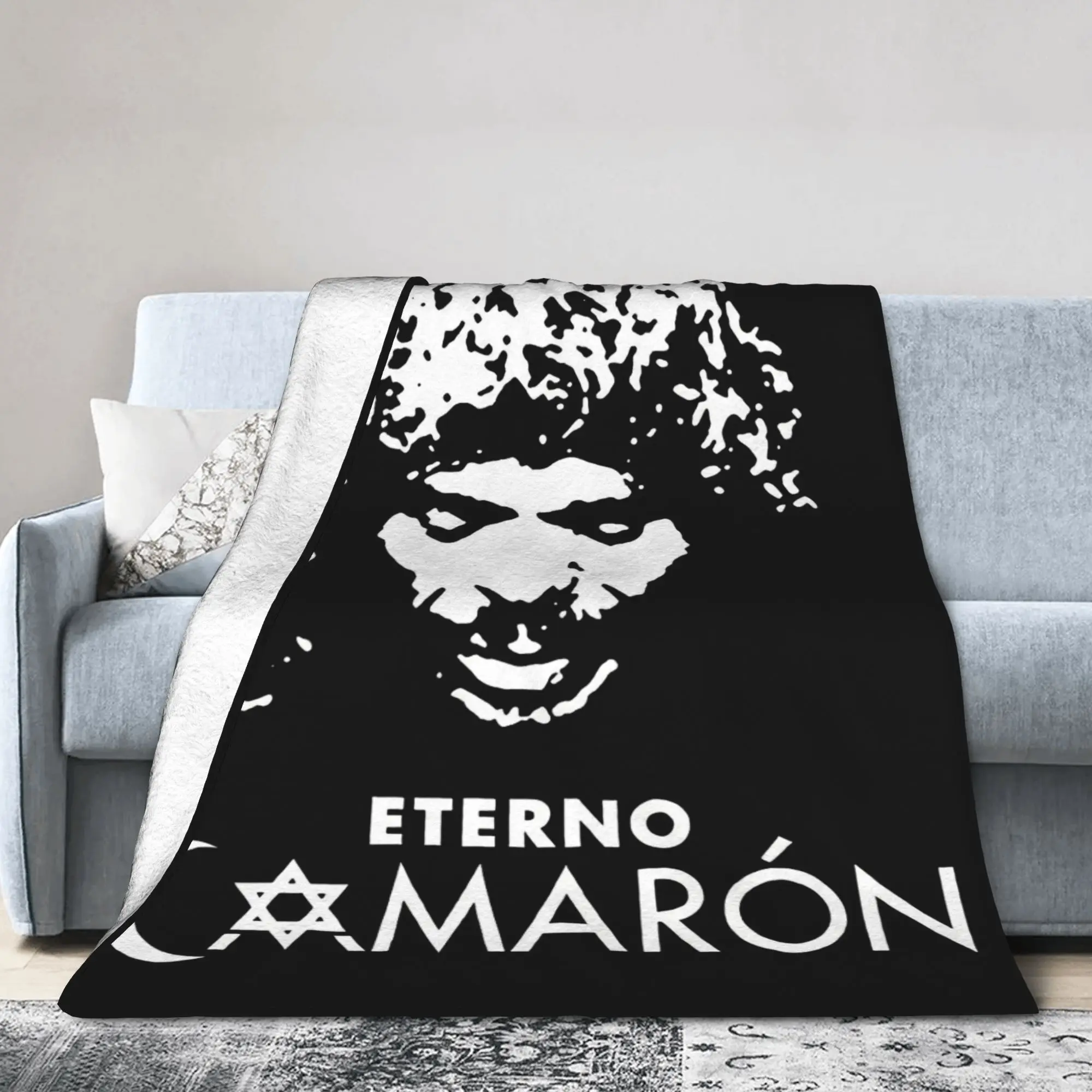 Camarons De La Isla Flamenco Singer Blankets Coral Fleece Plush Print Island Shrimp Portable Thin Throw Blankets for Bed