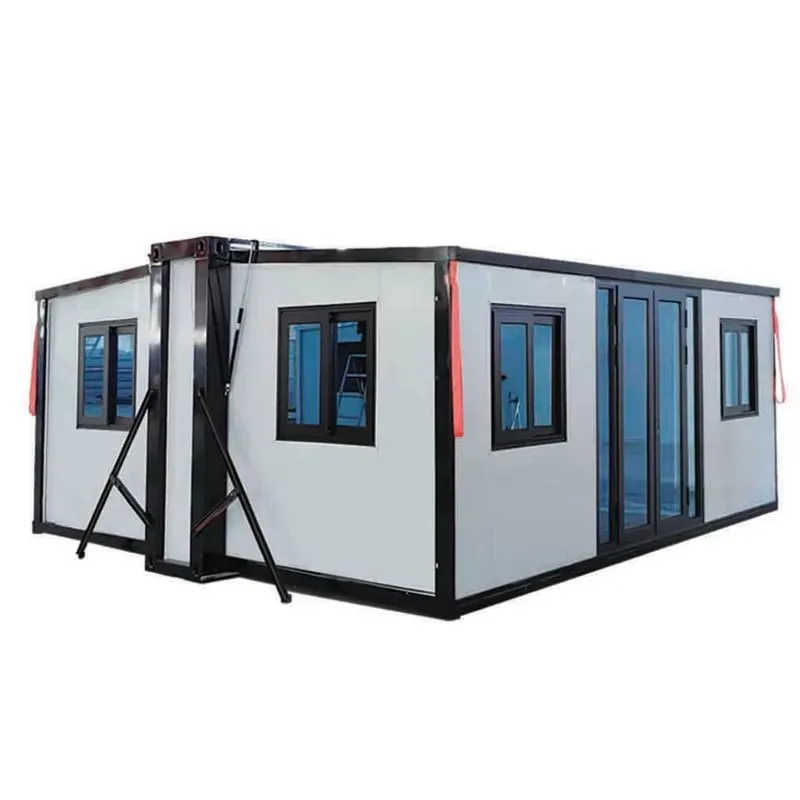 20ft 30ft 40ft Prefab Folding Living Mini Cabin Prefabricated Expandable Container House with 2 Bedroom Home Ready To Ship