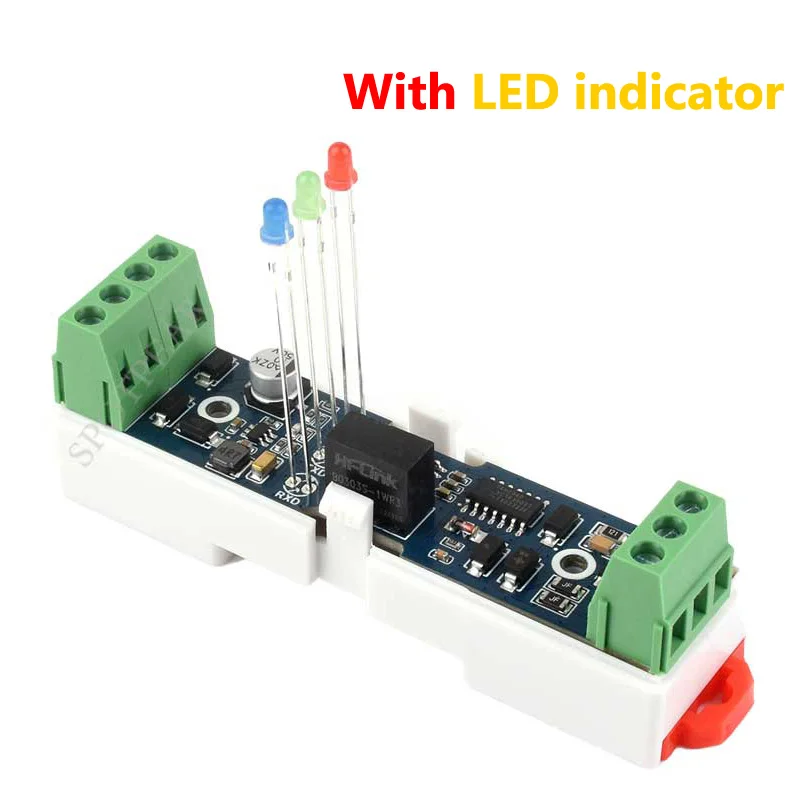 Industrial RS232 To RS485 Converter  For 600W Lightningproof  and Anti-Surge