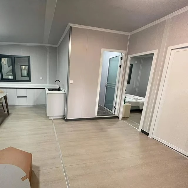 منزل حاوية فيلا محمول منخفض التكلفة، تجميع سريع، سكني قابل للتوسيع، قابل للطي، هيكل فولاذي متين #5