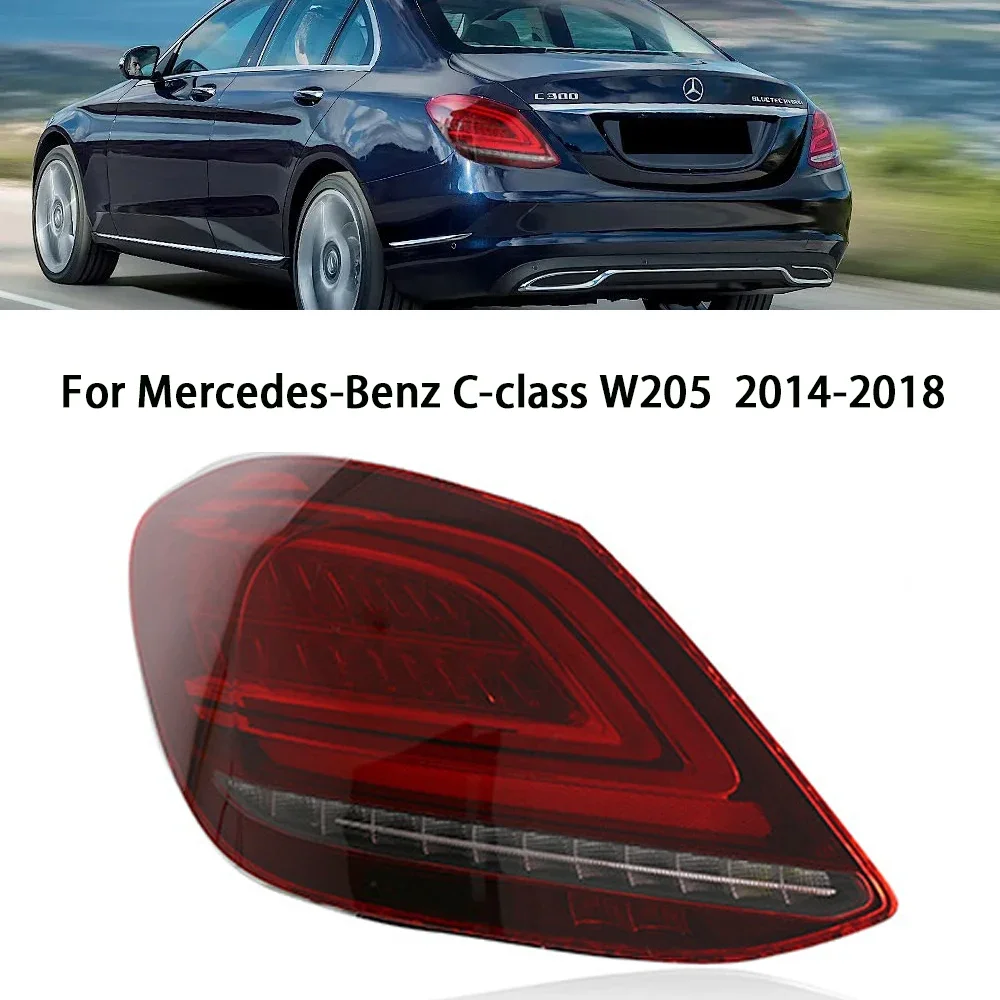 

Задние фонари для Mercedes-Benz W205 C300 C63S 2014-2018 Автомобильные светодиодные задние фонари Стоп-тормозные противотуманные фары Указатель поворота Автомобильные аксессуары
