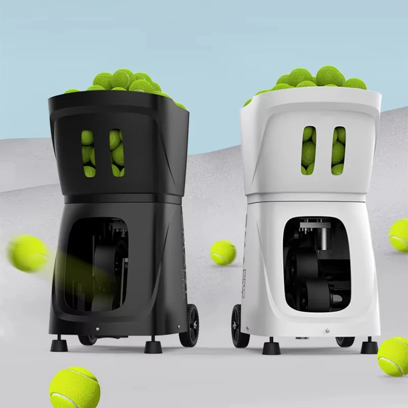 smart professional tennis machine is designed for training practice with an app remote control