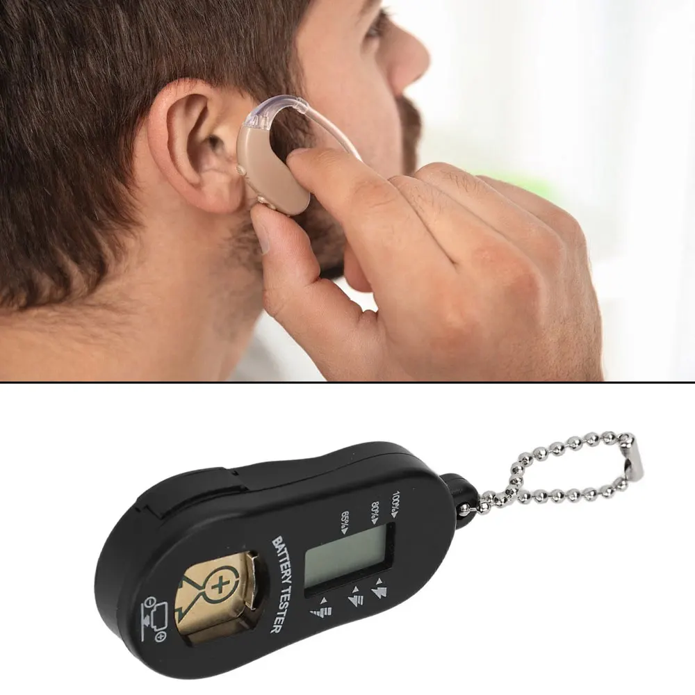 

Universal Hearing Aid Batteries Checker Tester Digital Measuring Devices Electric LCD Screens Zinc Air Batteries Button Batterie