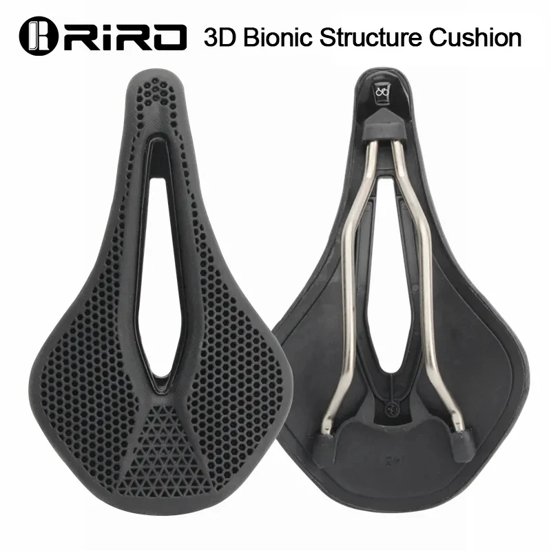 RIRO MTB 3D Bicycle Saddle Honeycomb Bionic Structure Comfortable Cushion Wear-resistant Durable Non-slip Road Bike Accessories